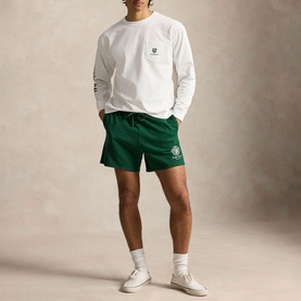 Wimbledon Logo Oversized Long-Sleeved T-Shirt