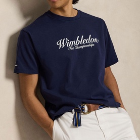 Wimbledon Logo Graphic Oversized T-Shirt