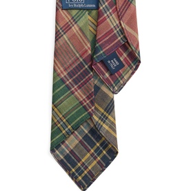 Check Linen Tie