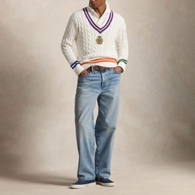 Embroidered Cricket Sweater