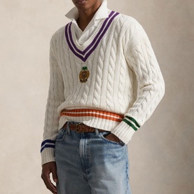 Embroidered Cricket Sweater
