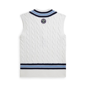 Wimbledon Logo Cricket Knitted Sweater Vest