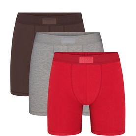 5" Boxer Brief Three-Pack Ruby Espresso Multi
