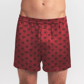 3" Boxer Red Heart Halfdrop