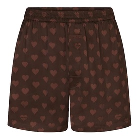3" Boxer Short Cocoa Heart Halfdrop