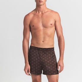 3" Boxer Short Cocoa Heart Halfdrop