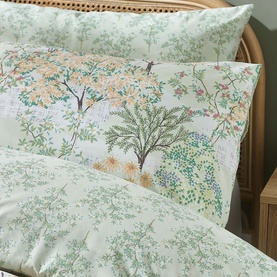 Forest Blossom Duvet Set Green