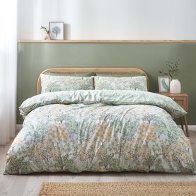 Forest Blossom Duvet Set Green