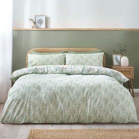 Forest Blossom Duvet Set Green