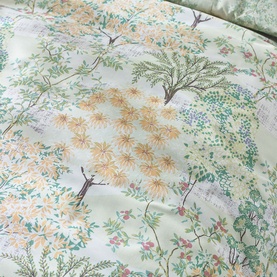 Forest Blossom Duvet Set Green