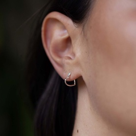 For Always Heart Huggie Earrings