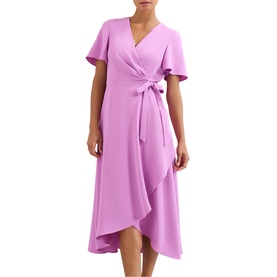 Julissa Asymmetric Wrap Dress