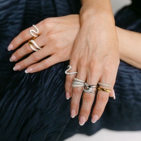 Freya Adjustable Wave Ring