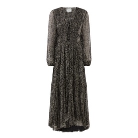 Briane Floral Graphic Flared Dress