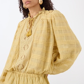 Preya Embroidered Mini Dress