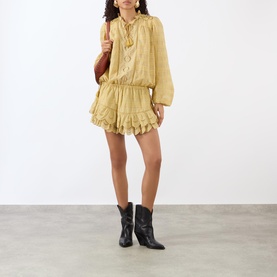 Preya Embroidered Mini Dress