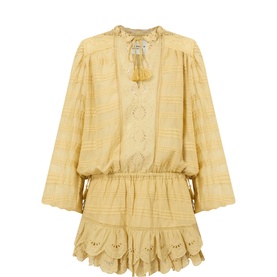 Preya Embroidered Mini Dress