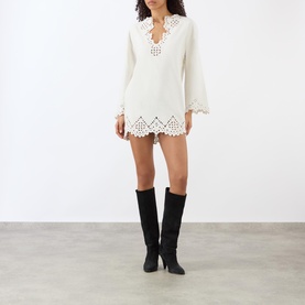 Sherazade Embroidered Mini Dress