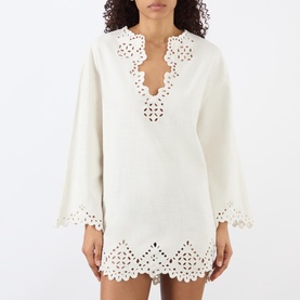 Sherazade Embroidered Mini Dress