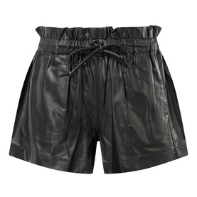 Naline Faux Leather Shorts