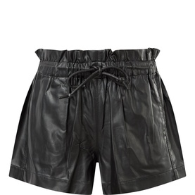 Naline Faux Leather Shorts