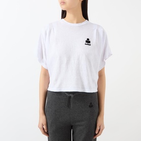 Kyanzae Pleated Logo T-Shirt