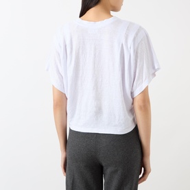 Kyanzae Pleated Logo T-Shirt