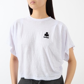 Kyanzae Pleated Logo T-Shirt