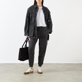 Kyanzae Pleated Logo T-Shirt