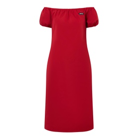 Logo Off-The-Shoulder Dress