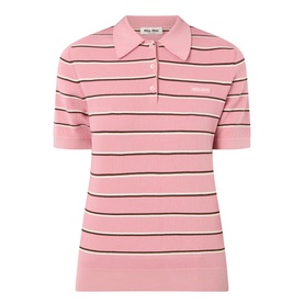 Logo Striped Polo Shirt