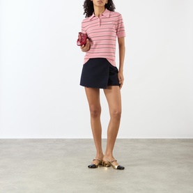 Logo Striped Polo Shirt