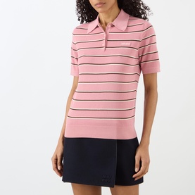 Logo Striped Polo Shirt