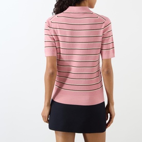 Logo Striped Polo Shirt