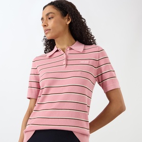 Logo Striped Polo Shirt