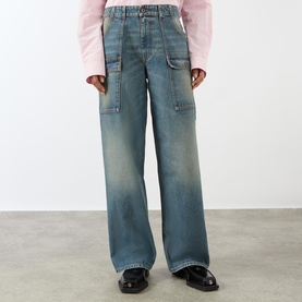 High-Rise Straight Leg Jeans