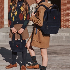 Pony Logo Corduroy Backpack