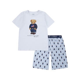 Polo Bear Logo Two-Piece Sleep Set