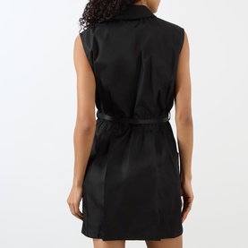 Re-Nylon Belted Zip-Through Mini Dress