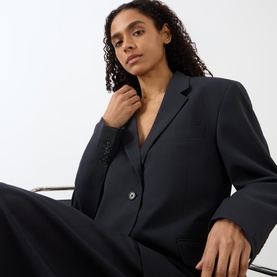 Single-Breasted Oversized Blazer