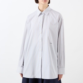 Logo Pinstripe Relaxed Shirt
