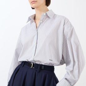 Logo Pinstripe Relaxed Shirt