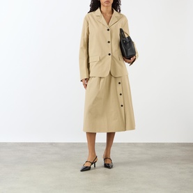 Triangle Logo Patch Pocket Skirt