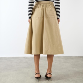 Triangle Logo Patch Pocket Skirt