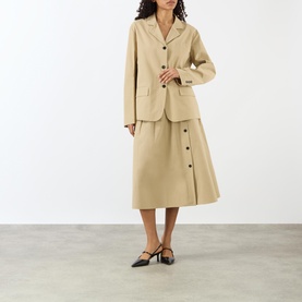 Triangle Logo Patch Pocket Skirt
