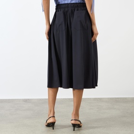 Logo Pleated Skirt