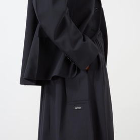 Logo Pleated Skirt