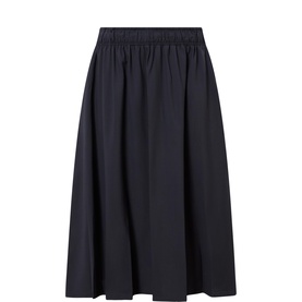 Logo Pleated Skirt