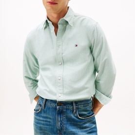 Logo Flag Single Cuff Oxford Shirt