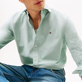 Logo Flag Single Cuff Oxford Shirt